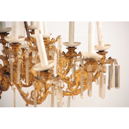 352 - AN IMPRESSIVE REGENCY BRONZE AND ORMOLU MOUNTED HANGING LIGHT FITTING IN THE STYLE OF MESSENGER & SO... 