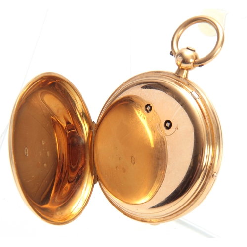 635 - CHARLES FRODSHAM, LONDON. AN EXHIBITION QUALITY 18CT GOLD AND ENAMEL HALF HUNTER POCKET WATCH  havin... 