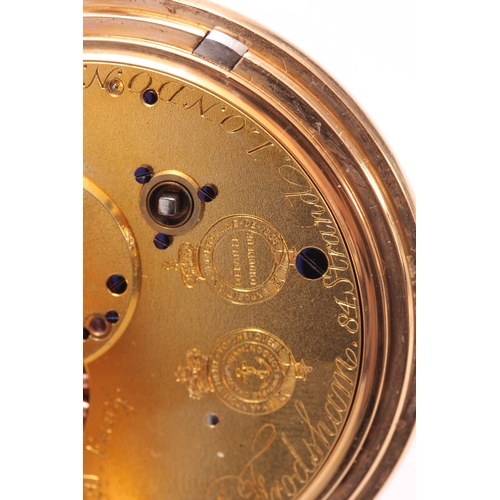 635 - CHARLES FRODSHAM, LONDON. AN EXHIBITION QUALITY 18CT GOLD AND ENAMEL HALF HUNTER POCKET WATCH  havin... 