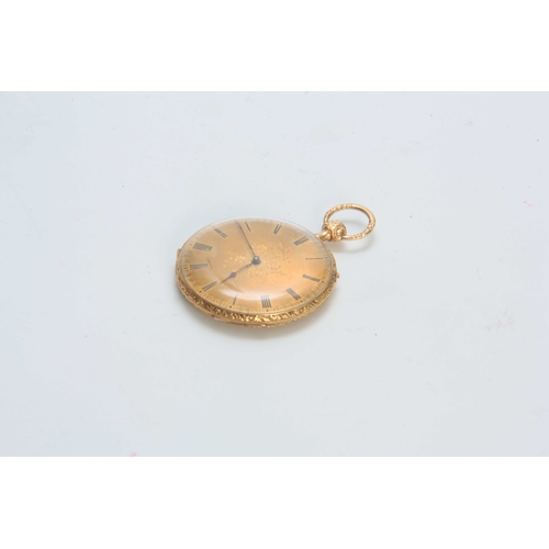 639 - AN EARLY 20th CENTURY OVERSIZED FRENCH 18CT GOLD OPEN FACE QUARTER REPEATING POCKET WATCH the engine... 