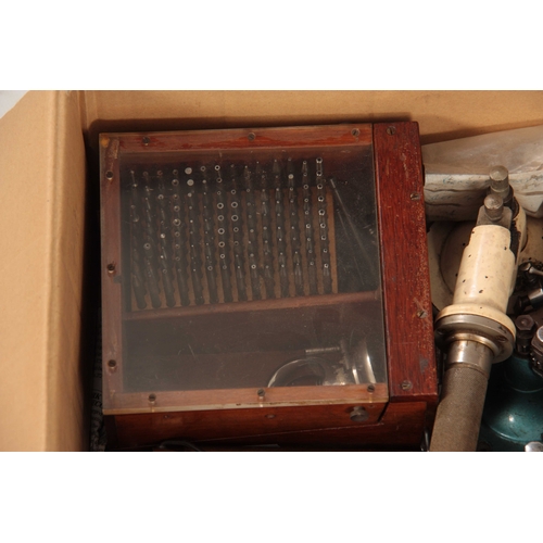 646 - A LARGE COLLECTION OF WATCHMAKERS AND JEWELLERS TOOLS to include an ultrasonic cleaner