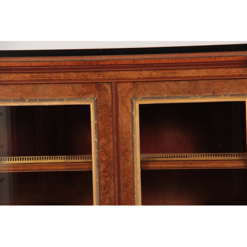 1024 - JOHN TAYLOR & SONS EDINBURGH, A GOOD QUALITY 19TH CENTURY MARQUETRY, BURR WALNUT AND EBONISED INVERT... 