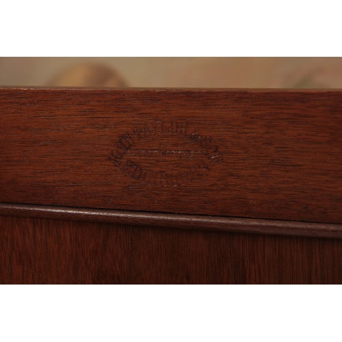 1024 - JOHN TAYLOR & SONS EDINBURGH, A GOOD QUALITY 19TH CENTURY MARQUETRY, BURR WALNUT AND EBONISED INVERT... 