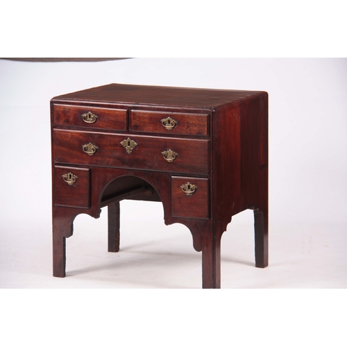 1076 - AN UNUSUAL EARLY 18TH CENTURY WALNUT CHEST the cross-grain moulded top and front edges enclosing a s... 