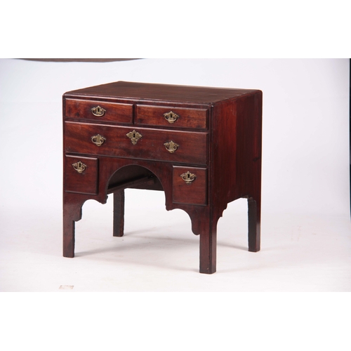 1076 - AN UNUSUAL EARLY 18TH CENTURY WALNUT CHEST the cross-grain moulded top and front edges enclosing a s... 