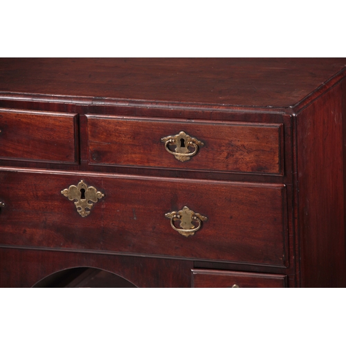 1076 - AN UNUSUAL EARLY 18TH CENTURY WALNUT CHEST the cross-grain moulded top and front edges enclosing a s... 