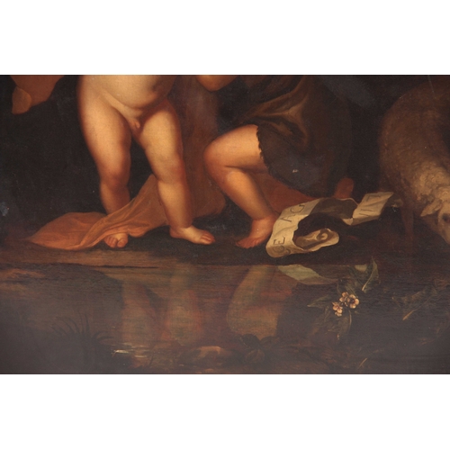 768 - AFTER ANTHONY VAN DYCK, AN 18TH CENTURY OIL ON CANVAS COPY OF AN OLD MASTER depicting the Infant Chr... 