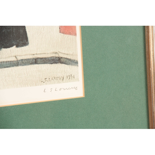 802 - L.S.LOWRY SIGNED PRINT 'TWO BROTHERS' published by the Fine Art Guild, signed to lower right and bli... 