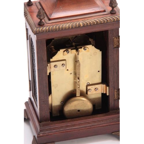 812 - ROBERT MURRAY, WOOLWICH. A 19th CENTURY MINIATURE ENGLISH FUSEE BRACKET CLOCK the mahogany bell top ... 