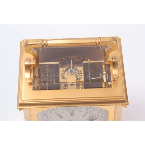 814 - DESBOIS, LONDON. A FINE ENGLISH MID 19th CENTURY GIANT DOUBLE FUSEE REPEATING CARRIAGE CLOCK the gil... 