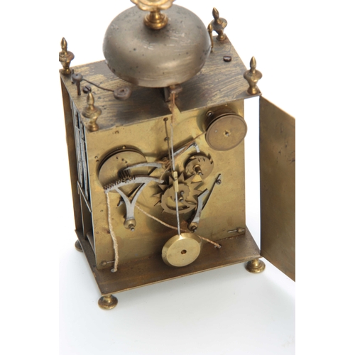 839 - AN EARLY 19th CENTURY FRENCH CAPUCINE CLOCK WITH ALARM the case of typical form surmounted by an urn... 