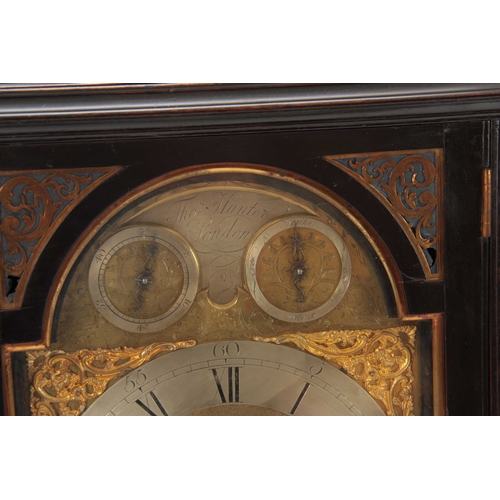 841 - THOMAS HUNTER, LONDON A FINE GEORGE III EBONISED AND ORMOLU MOUNTED BRACKET CLOCK the classic bell t... 