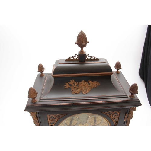 841 - THOMAS HUNTER, LONDON A FINE GEORGE III EBONISED AND ORMOLU MOUNTED BRACKET CLOCK the classic bell t... 