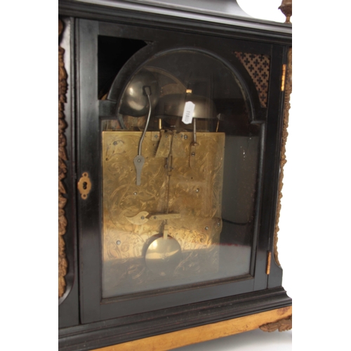 841 - THOMAS HUNTER, LONDON A FINE GEORGE III EBONISED AND ORMOLU MOUNTED BRACKET CLOCK the classic bell t... 