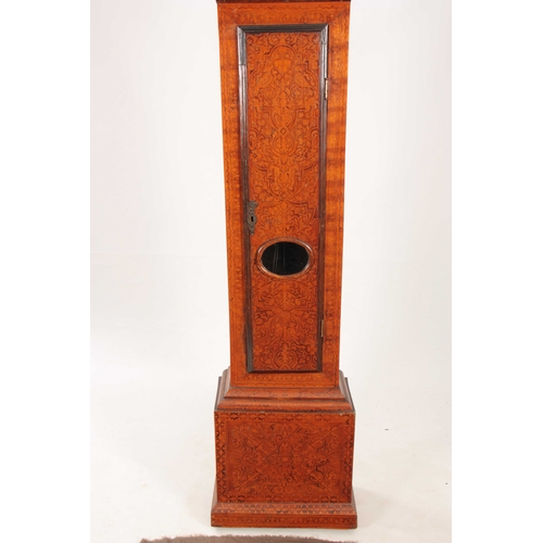 848 - PIETER KLOCK, AMSTERDAM AN EARLY 18th CENTURY WALNUT AND ARABESQUE MARQUETRY LONGCASE CLOCK having a... 