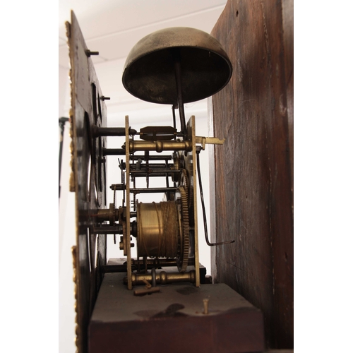 868 - FRANCIS MOORE, FERRYBRIDGE A MID 18th CENTURY EIGHT-DAY LONGCASE CLOCK the slender oak case  having ... 