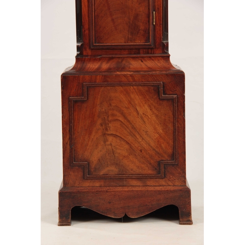 870 - SIMMONS, COLMAN St. LONDON A REGENCY FIGURED MAHOGANY DOMESTIC REGULATOR LONGCASE CLOCK the hood wit... 