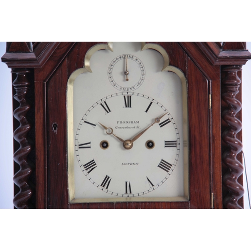 871 - FRODSHAM, GRACECHURCH ST. LONDON A MID 19th CENTURY GOTHIC ROSEWOOD BRACKET CLOCK having an architec... 