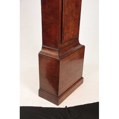 883 - ROBERT CRUCEFIX, LONDON A MID 18TH CENTURY BURR WALNUT 8-DAY LONGCASE CLOCK the 12