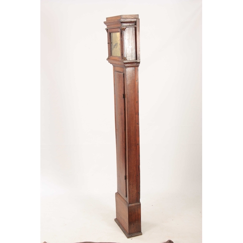 897 - JOHN BATES, KETTERING AN UNUSUAL MINIATURE EARLY 18TH CENTURY OAK 30HR ALARM LONGCASE CLOCK The 7.5