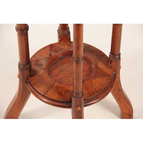 970 - AN EARLY 20TH CENTURY NEW ZEALAND PARQUETRY INLAID OCCASIONAL TABLE IN THE MANER OF WILLIAM NORRIE t... 