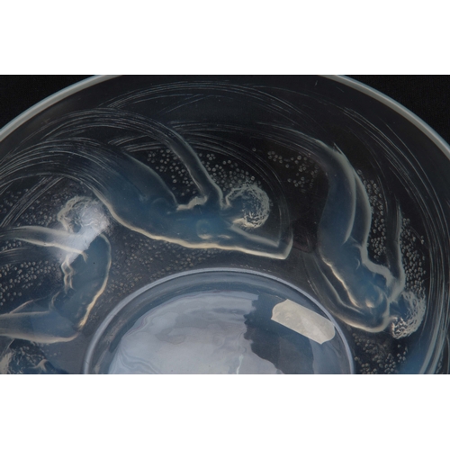 29 - AN R, LALIQUE ONDINES GLASS BOWL with a band of nude ladies, signed with impressed mark R. Lalique 2... 