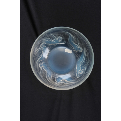 29 - AN R, LALIQUE ONDINES GLASS BOWL with a band of nude ladies, signed with impressed mark R. Lalique 2... 