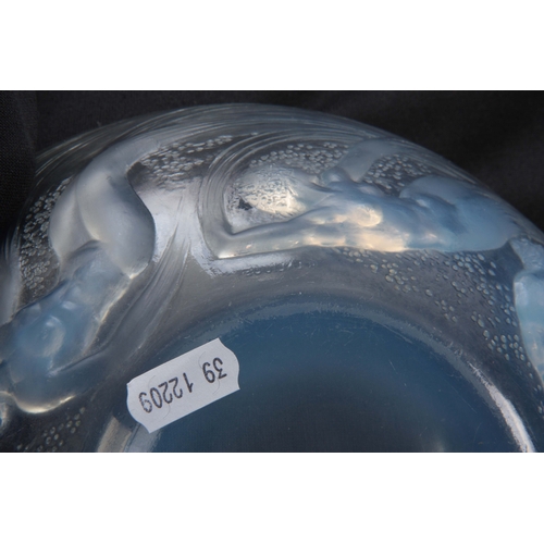 29 - AN R, LALIQUE ONDINES GLASS BOWL with a band of nude ladies, signed with impressed mark R. Lalique 2... 