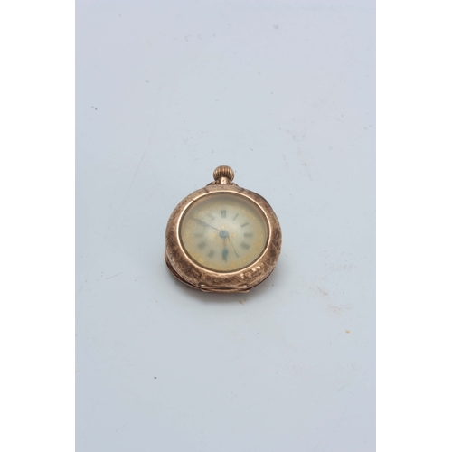 363 - A 9ct GOLD VINTAGE WRIST WATCH having a tank shape case enclosing a silvered dial with Arabic numera... 