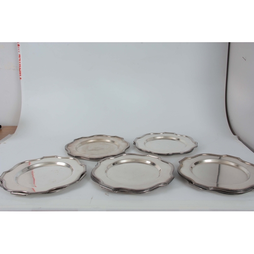 375 - A SET OF LATE 19TH CENTURY SILVER PLATE GOBLETS AND WINE COASTERS - 60 GOBLETS, 11 WINE COASTERS, SA... 