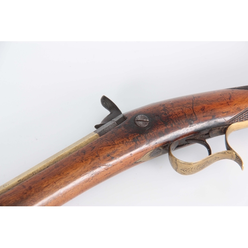 426 - SAMUAL HARPER, 126 STEELHOUSE LANE, BIRMINGHAM. A 19th century child's percussion sporting gun havin... 