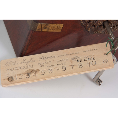 632 - A LATE 19th CENTURY BOXED SET OF GOLF CLUB MAKERS PUNCHES having a brass-bound mahogany box opening ... 