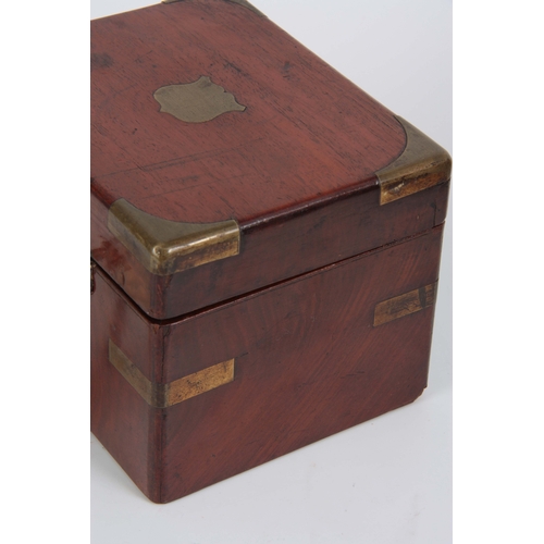 632 - A LATE 19th CENTURY BOXED SET OF GOLF CLUB MAKERS PUNCHES having a brass-bound mahogany box opening ... 