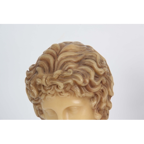 649 - R. PEYRANNE A 19TH CENTURY WAX BUST OF VENUS signed on the back 