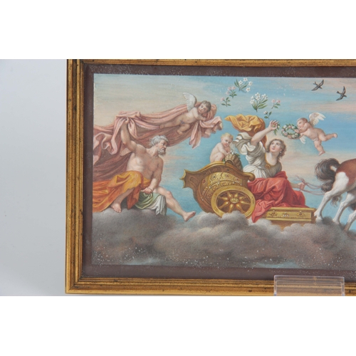 673 - AN 18th/19th CENTURY ITALIAN GRAND TOUR OIL ON TIN after Giovanni Francesco Barbieri, Il Guercino, A... 