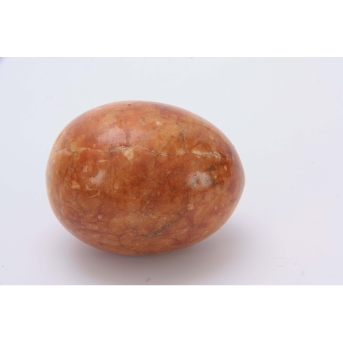 696 - A 19TH CENTURY FELDSPAR EGG 5cm high.