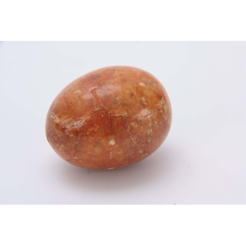 696 - A 19TH CENTURY FELDSPAR EGG 5cm high.