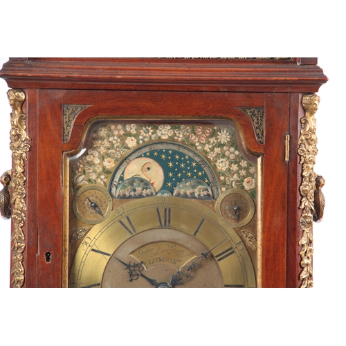 1000 - JOHN SCOTT, LONDON. AN IMPRESSIVE GEORGE III MAHOGANY MUSICAL BRACKET CLOCK the 9