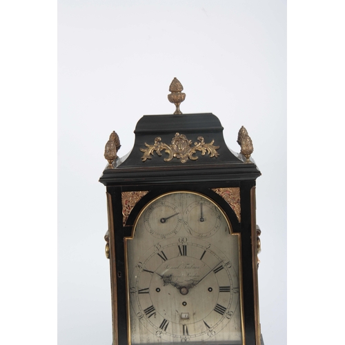 1018 - SAMUEL TOULMIN, STRAND, LONDON. A FINE GEORGE III EBONISED AND ORMOLU MOUNTED BRACKET CLOCK the clas... 