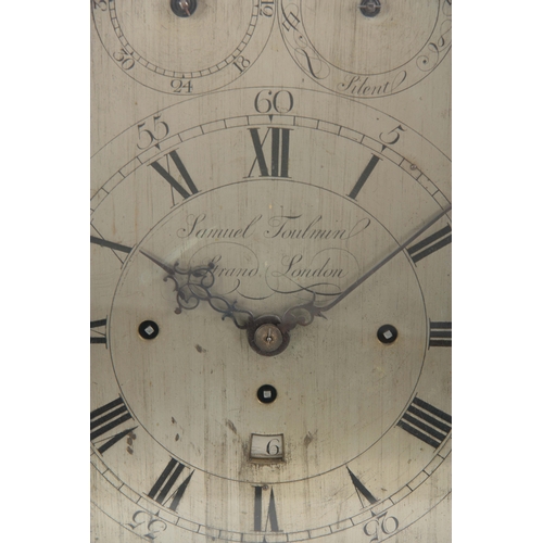 1018 - SAMUEL TOULMIN, STRAND, LONDON. A FINE GEORGE III EBONISED AND ORMOLU MOUNTED BRACKET CLOCK the clas... 