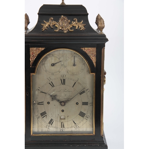 1018 - SAMUEL TOULMIN, STRAND, LONDON. A FINE GEORGE III EBONISED AND ORMOLU MOUNTED BRACKET CLOCK the clas... 