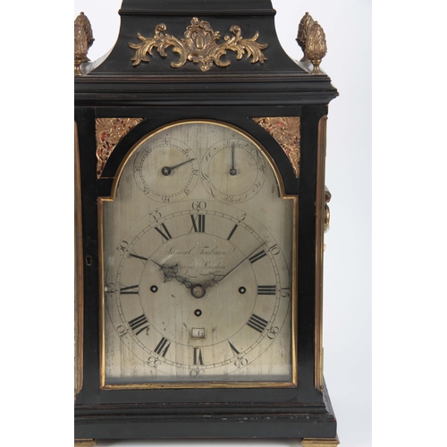 1018 - SAMUEL TOULMIN, STRAND, LONDON. A FINE GEORGE III EBONISED AND ORMOLU MOUNTED BRACKET CLOCK the clas... 