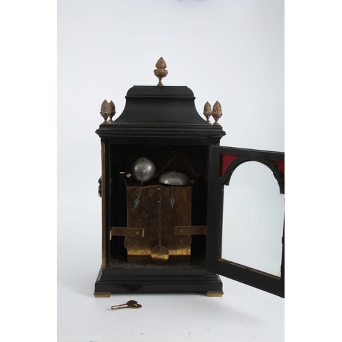 1018 - SAMUEL TOULMIN, STRAND, LONDON. A FINE GEORGE III EBONISED AND ORMOLU MOUNTED BRACKET CLOCK the clas... 