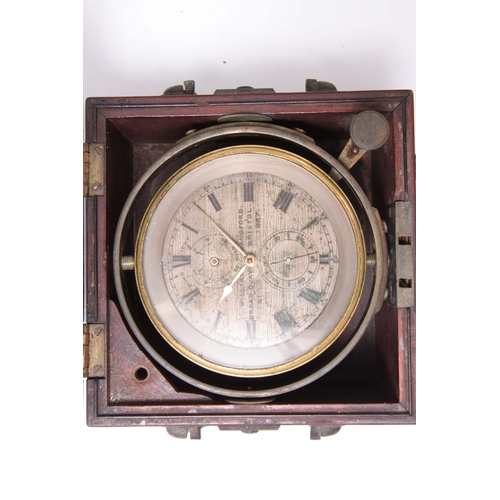 1023 - WILLIAM LANGFORD, BROAD QUAY, BRISTOL. No. 1637 A MID 19th CENTURY ENGLISH TWO DAY MARINE CHRONOMETE... 