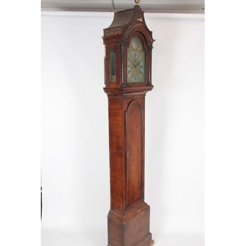 1029 - GEORGE CLARKE, LEADEN HALL STREET, LONDON. A GEORGE II WALNUT LONGCASE CLOCK the pagoda top and conc... 