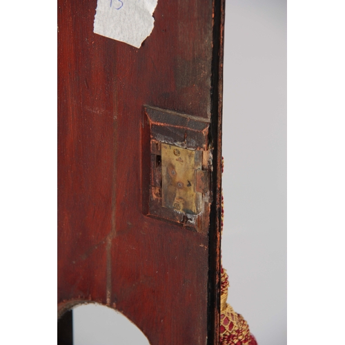 1043 - FRANCIS MITTEN, CHICHESTER. AN EARLY 18th CENTURY OAK LONGCASE CLOCK  the hood having a moulded pedi... 