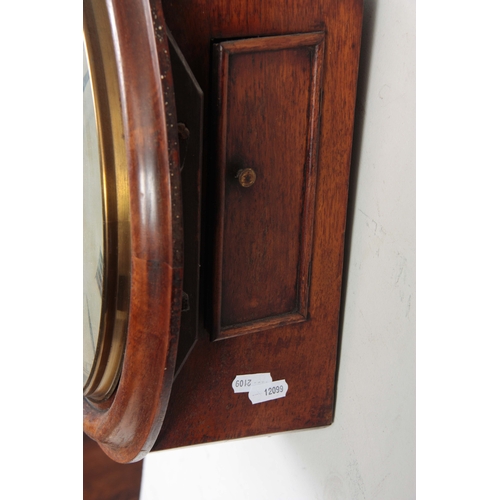 1050 - AN EARLY 20th CENTURY FUSEE DIAL CLOCK the moulded surround enclosing a 12