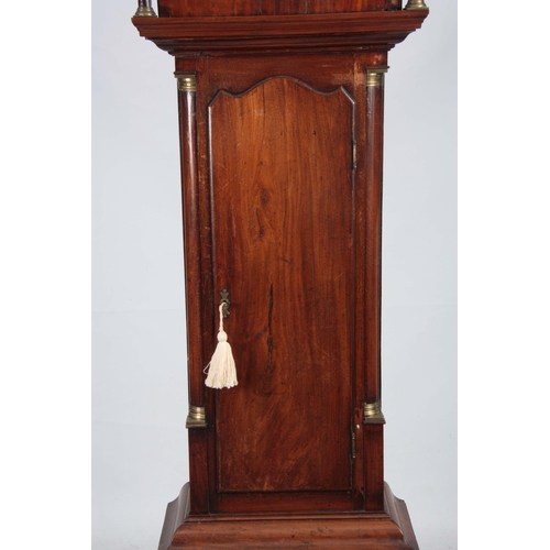 1059 - J. SMITH, HALIFAX. AN UNUSUAL GEORGE III MAHOGANY AUTOMATION LONGCASE CLOCK having a swan neck pedim... 