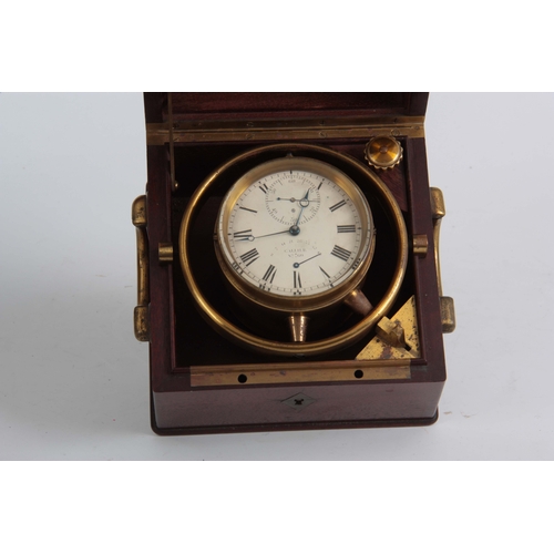 1060 - ATT. to JOSEPH THADDEUX WINNERL. A RARE MID 19th CENTURY FRENCH TWO-DAY MARINE CHRONOMETER SIGNED CA... 