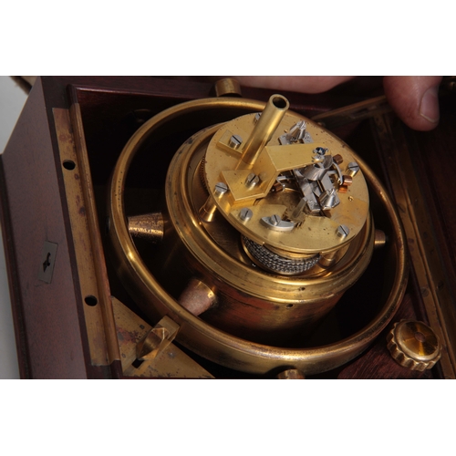 1060 - ATT. to JOSEPH THADDEUX WINNERL. A RARE MID 19th CENTURY FRENCH TWO-DAY MARINE CHRONOMETER SIGNED CA... 